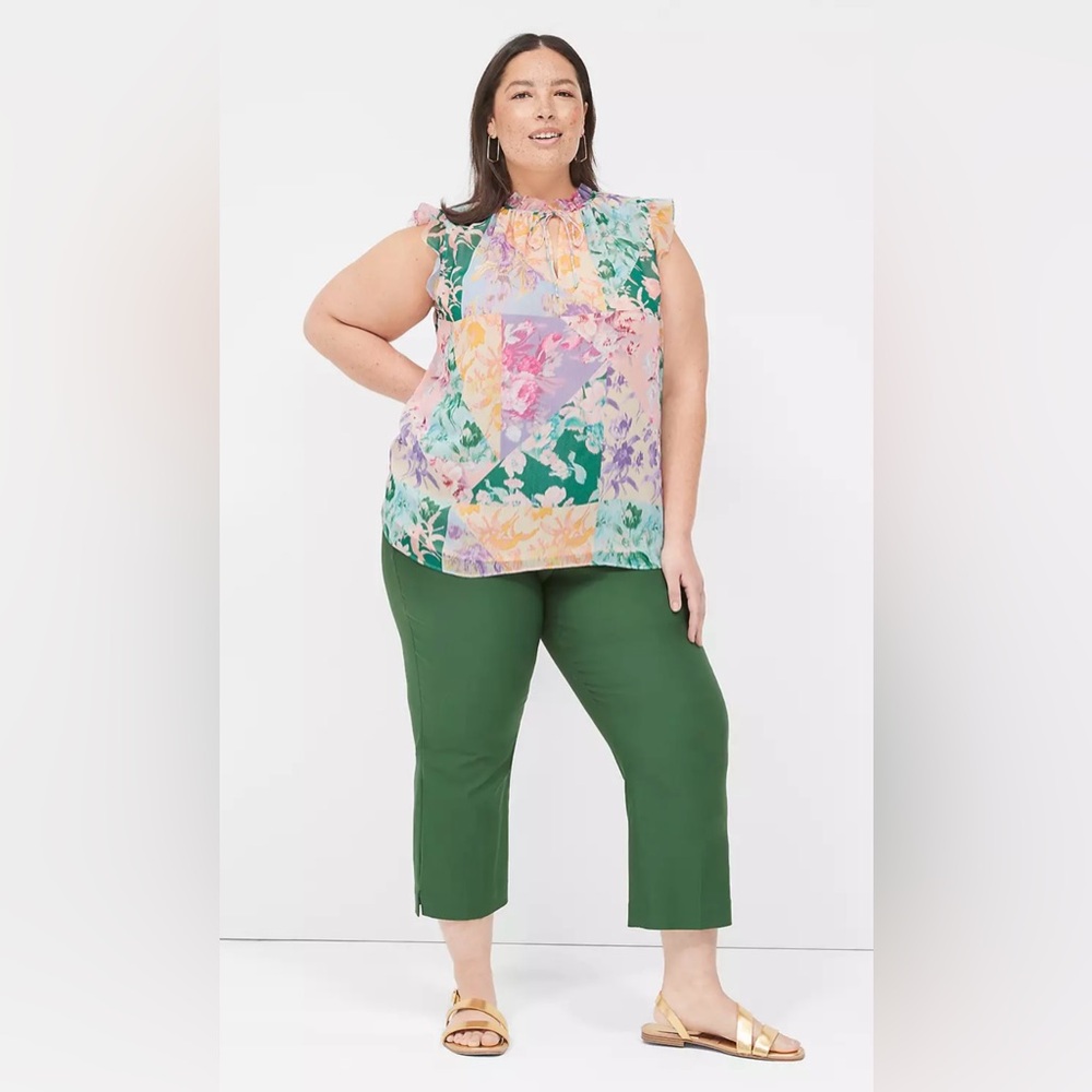 Lane Bryant Split-Neck Popover Tank Sz 22/24